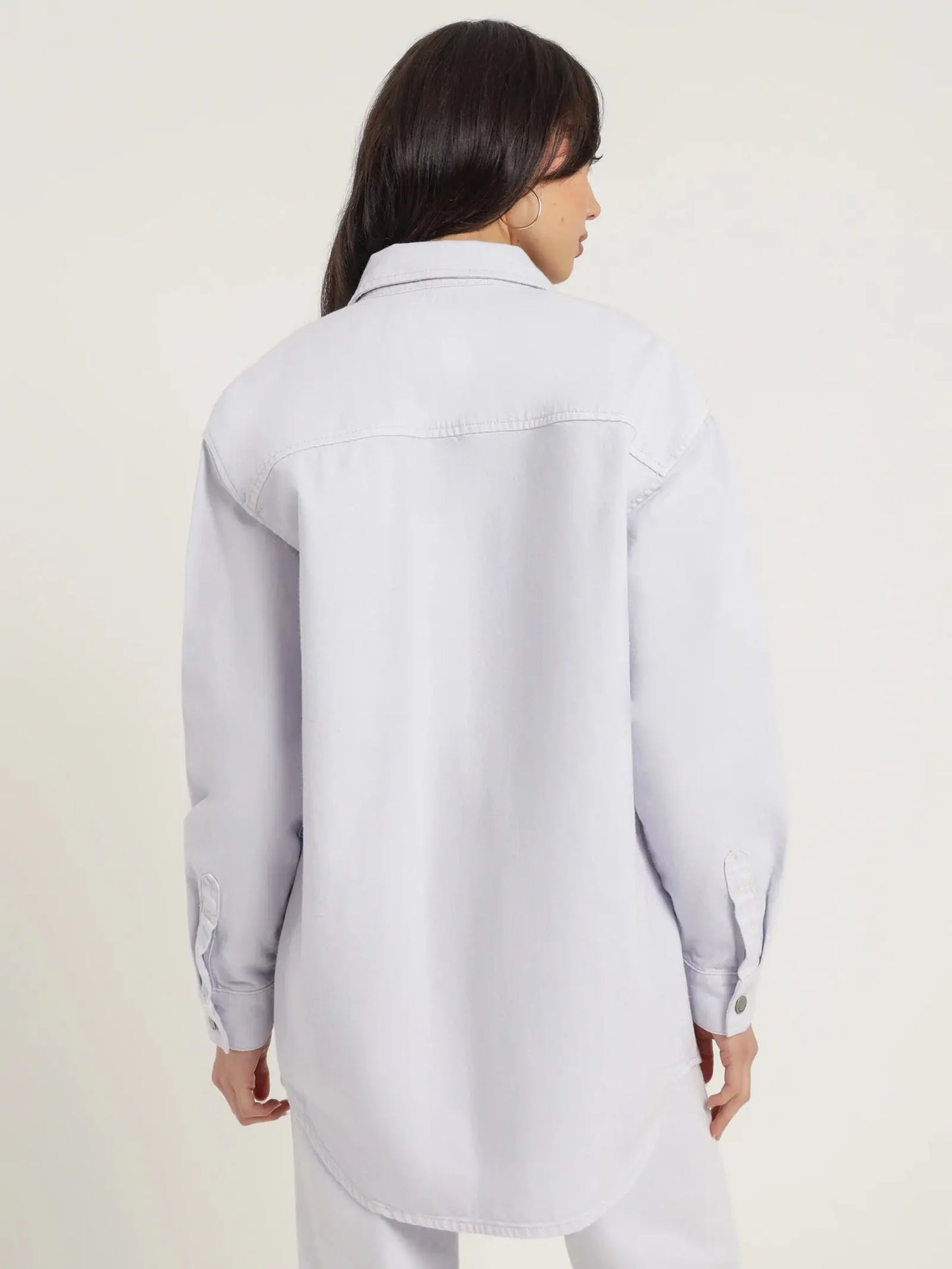 STELLA OVER SHIRT - LILAC - Leela Rose Boutique