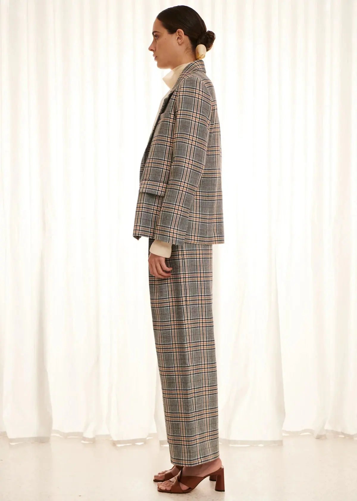 OLIVER CHECKED JACKET - Leela Rose Boutique