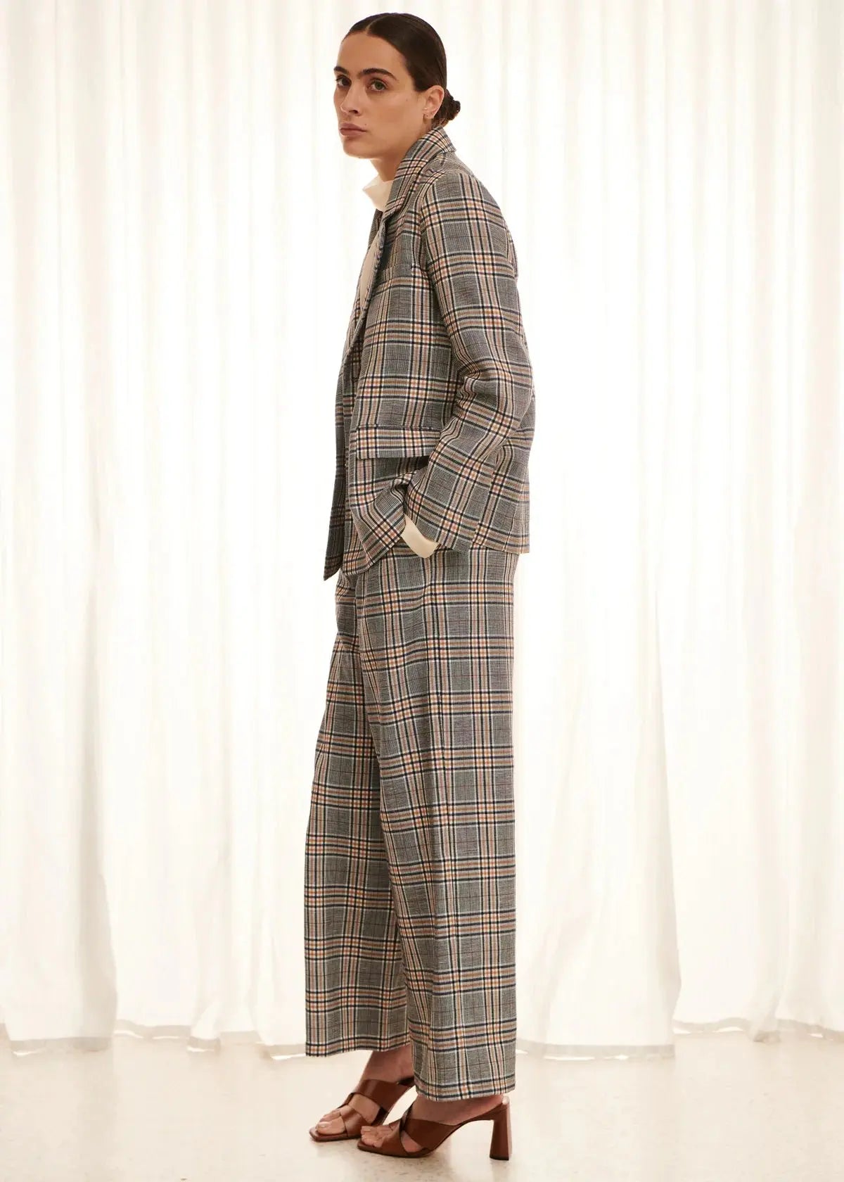 OLIVER CHECKED JACKET - Leela Rose Boutique