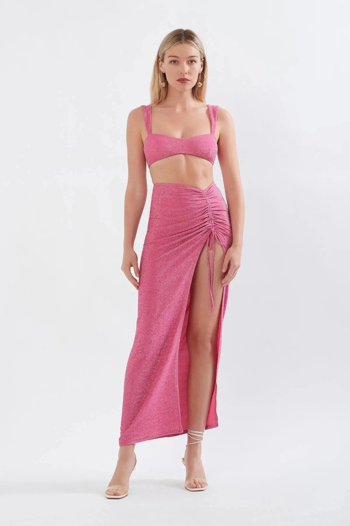 Dusty rose maxi clearance skirt