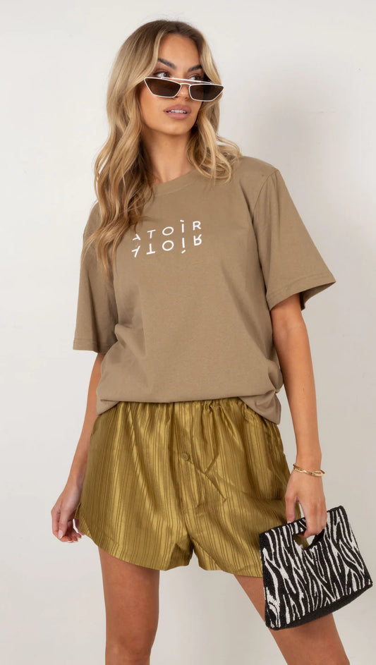 THE NICKI TEE - DARK OLIVE - Leela Rose Boutique