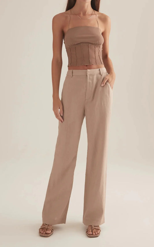 DALEY PANT - STONE - Leela Rose Boutique