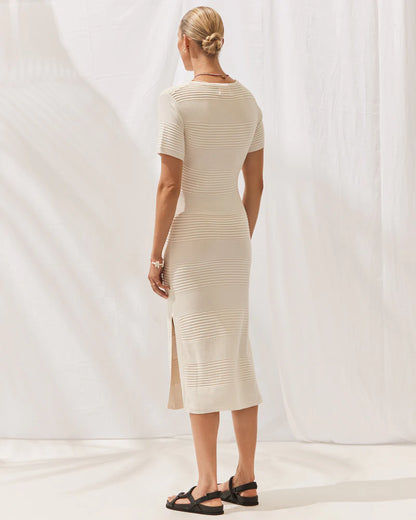 THE ISABELLA DRESS - OFF WHITE - Leela Rose Boutique