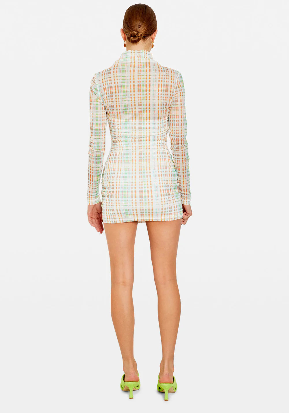 ATOIR X LARA 006 DRESS - GREEN CHECK - Leela Rose Boutique