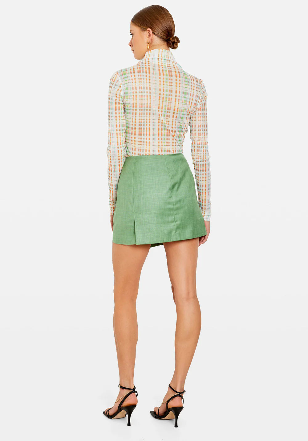 ATOIR X LARA 004 TOP - GREEN CHECK - Leela Rose Boutique