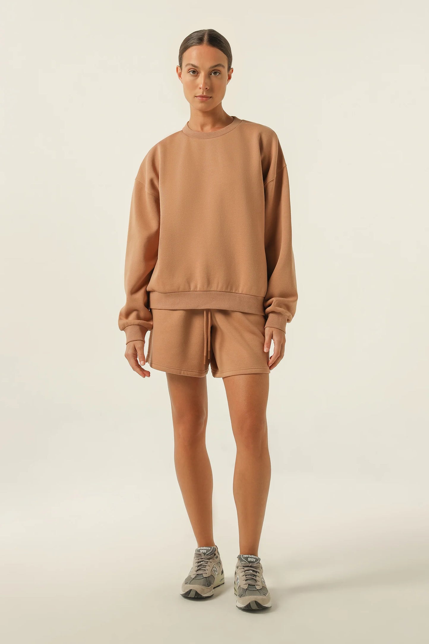 CARTER CURATED SWEAT - COFFEE - Leela Rose Boutique