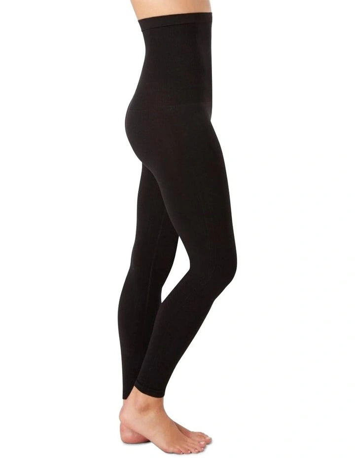 LOOK AT ME NOW HIGH-WAISTED SEAMLESS LEGGINGS - VERY BLACK - Leela Rose Boutique