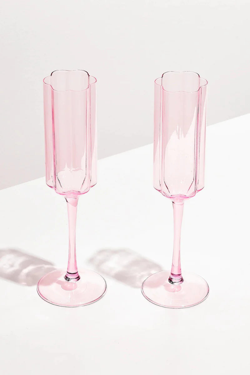 TWO x WAVE FLUTES - PINK - Leela Rose Boutique