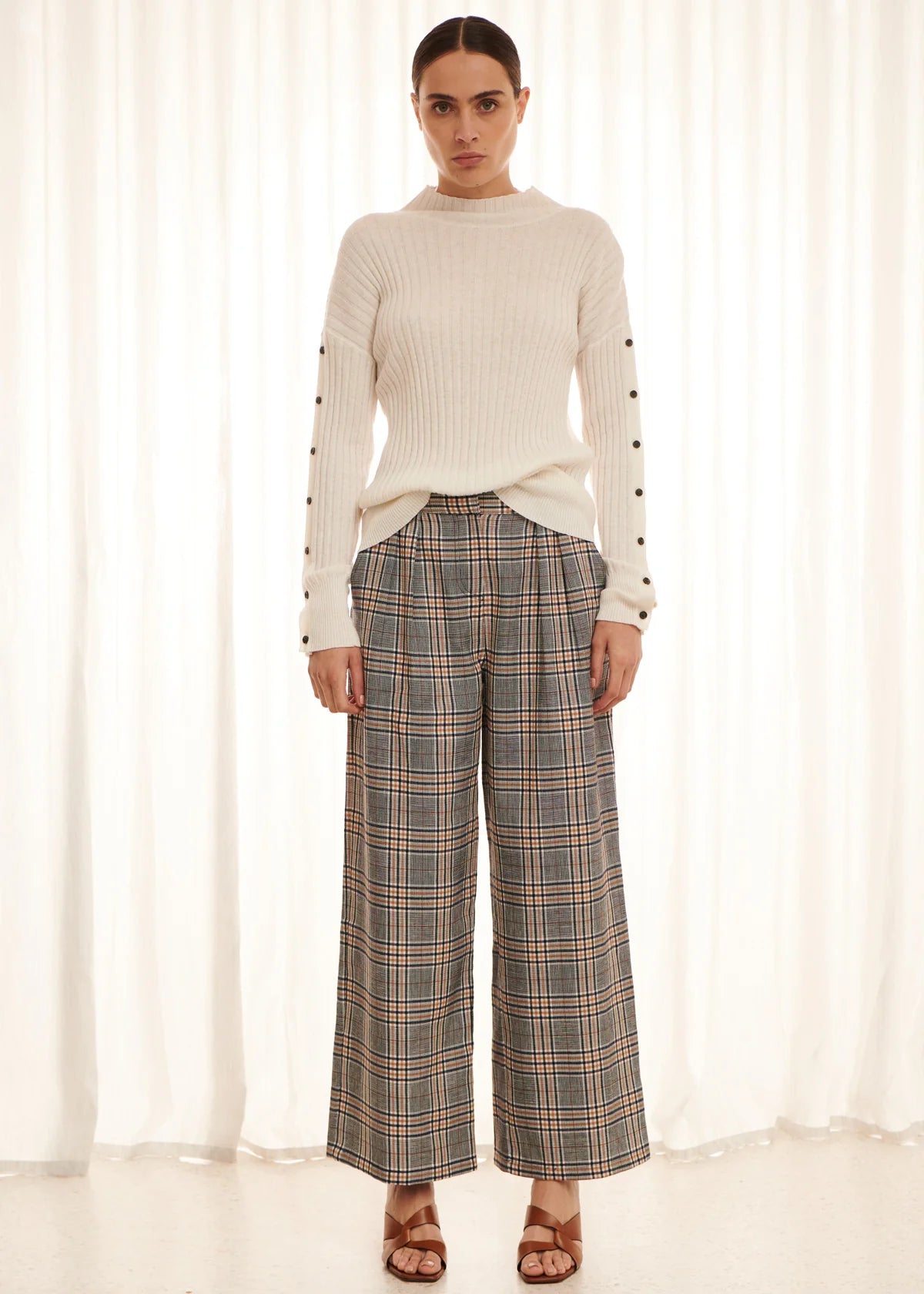 OLIVER CHECKED PANT - Leela Rose Boutique