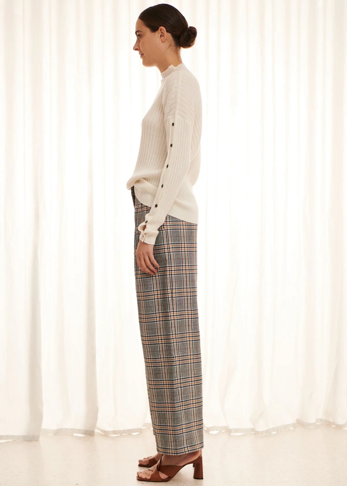 OLIVER CHECKED PANT - Leela Rose Boutique