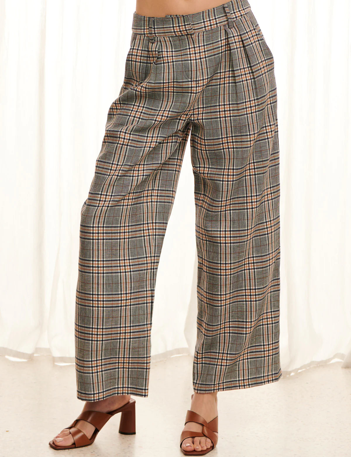 OLIVER CHECKED PANT - Leela Rose Boutique