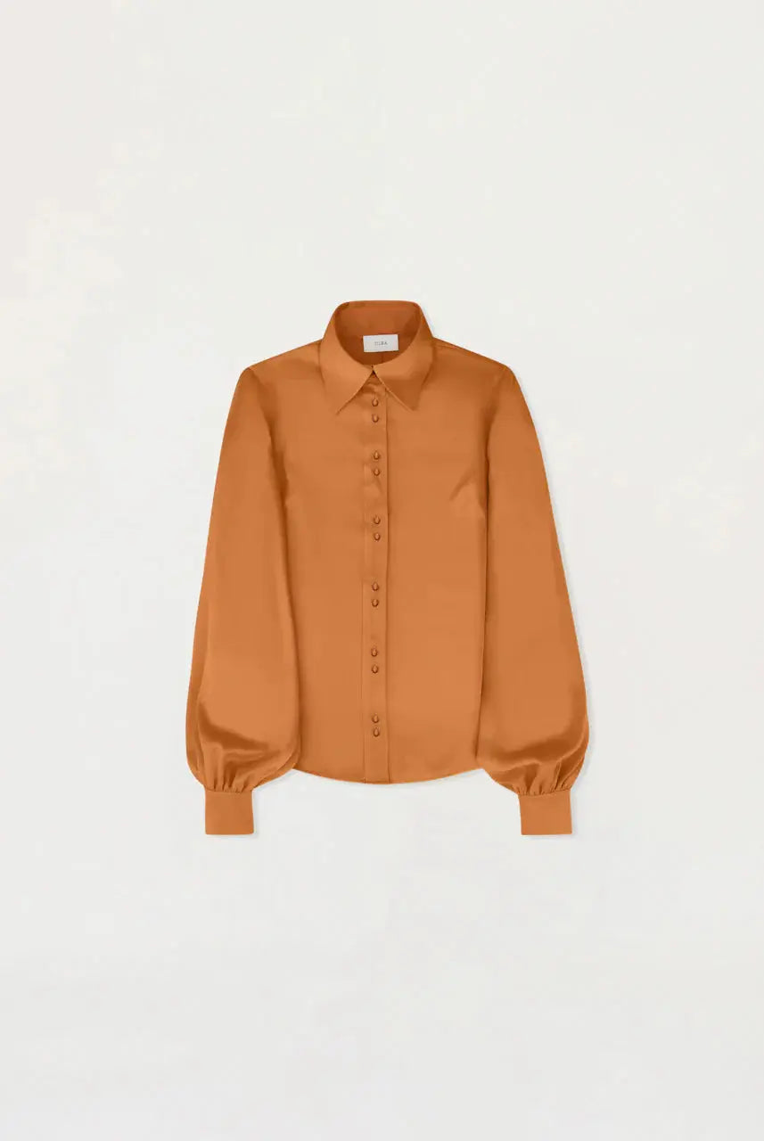HANA FULL SLEEVE SHIRT - COPPER - Leela Rose Boutique