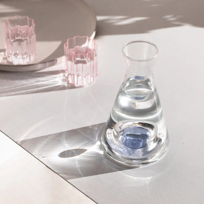 VICE VERSA CARAFE - CLEAR + BLUE - Leela Rose Boutique