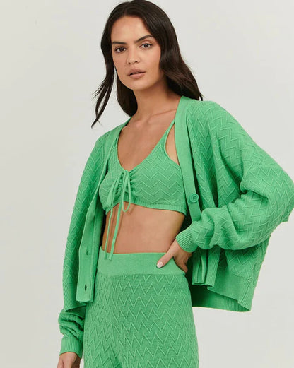 CAMILA TOP - GREEN - Leela Rose Boutique