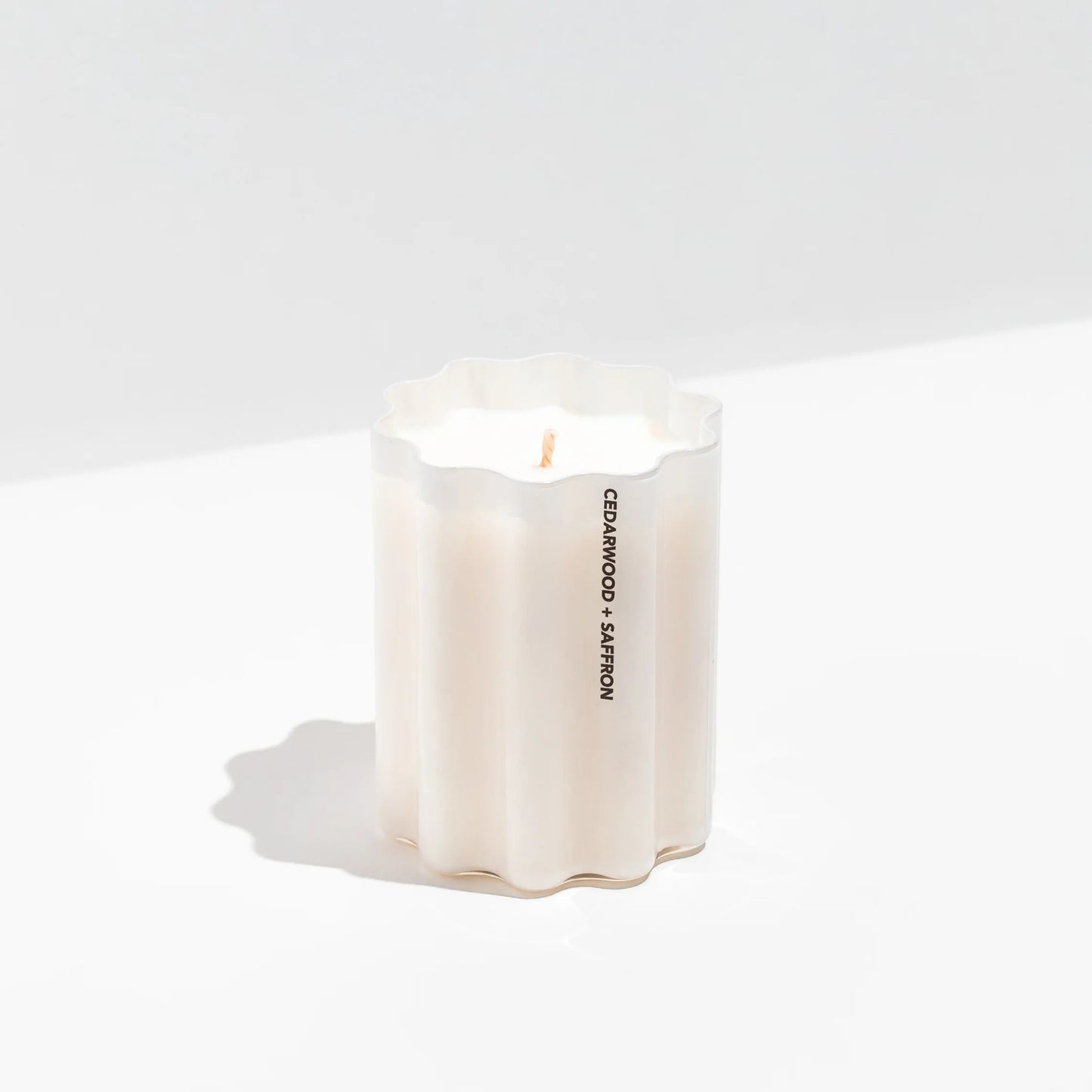 WAVE CANDLE - CEDARWOOD + SAFFRON - Leela Rose Boutique