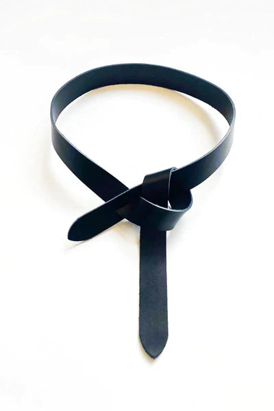 THE EASY LEATHER BELT - BLACK - Leela Rose Boutique