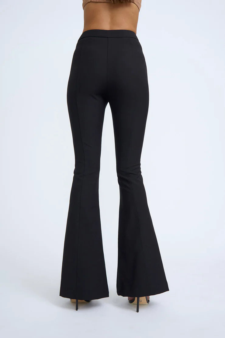 Franca Flare Slice Pant | Black - Leela Rose Boutique