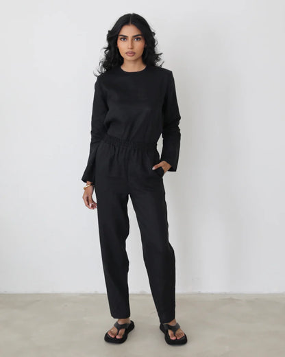 OFFSHORE PANT - BLACK - Leela Rose Boutique