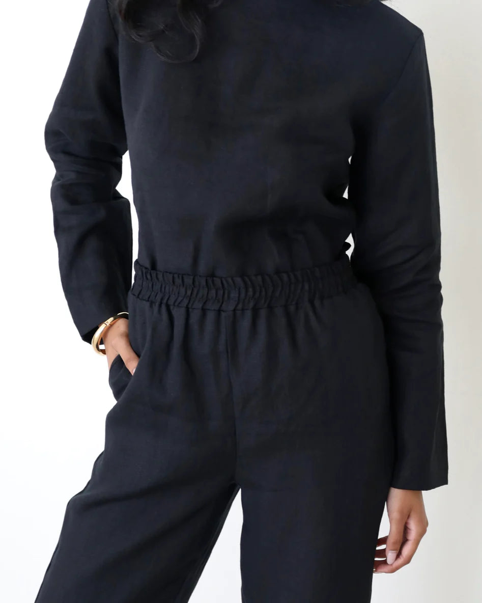 OFFSHORE PANT - BLACK - Leela Rose Boutique