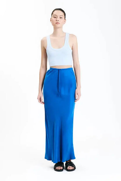 ARI CUPRO SKIRT - PACIFIC - Leela Rose Boutique