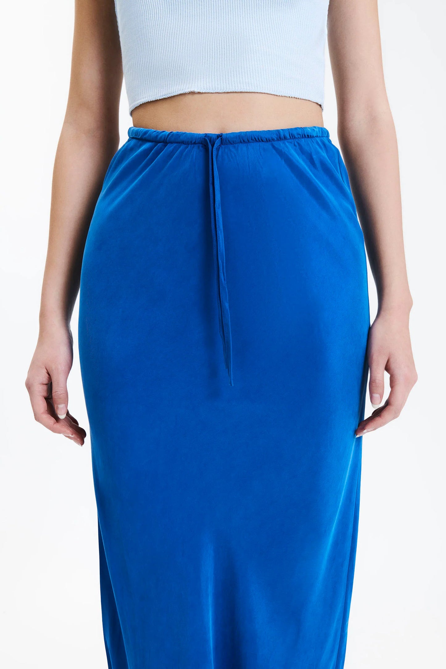 ARI CUPRO SKIRT - PACIFIC - Leela Rose Boutique