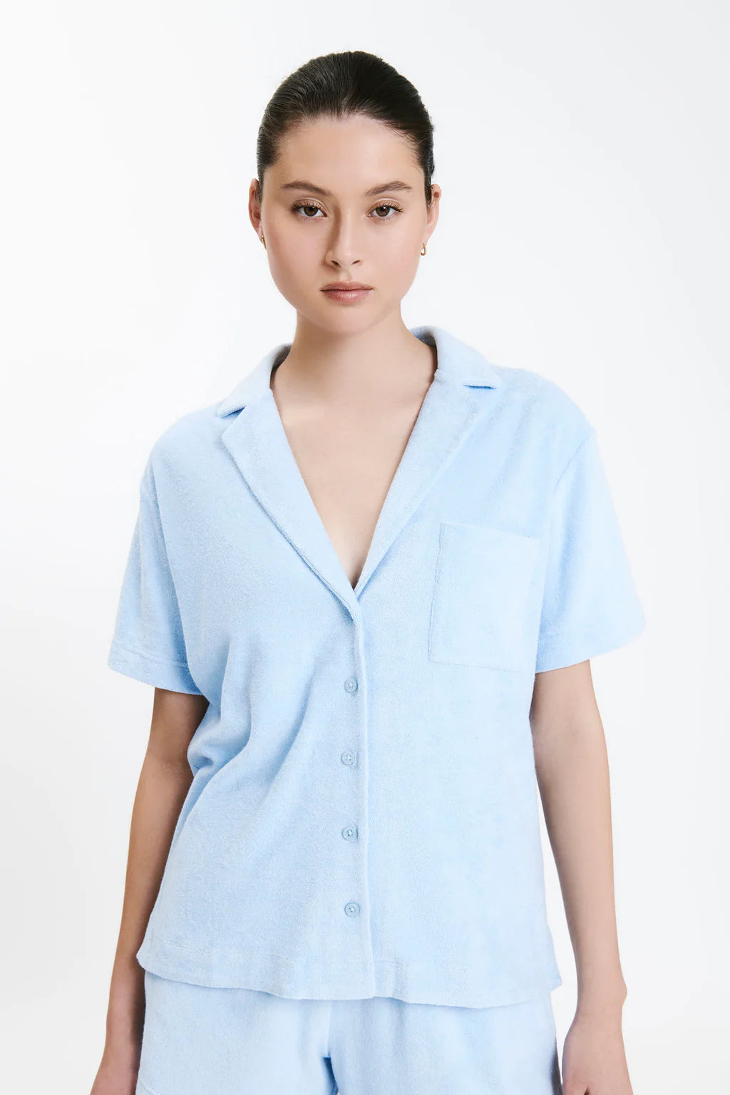 INKA TERRY SHIRT - SKY - Leela Rose Boutique