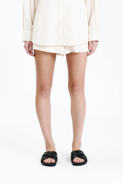 CRUZ POPLIN SHORT - CLOUD - Leela Rose Boutique