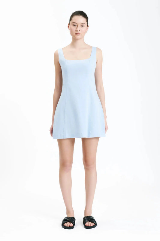 PHOENIX MINI DRESS - SKY - Leela Rose Boutique