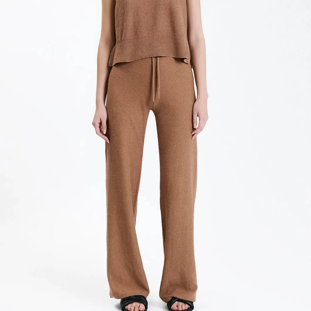 BINX KNIT PANT - FUDGE - Leela Rose Boutique