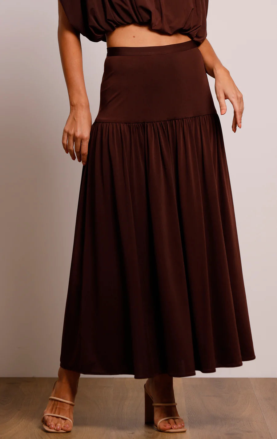 EQUINOX SKIRT - COCOA - Leela Rose Boutique