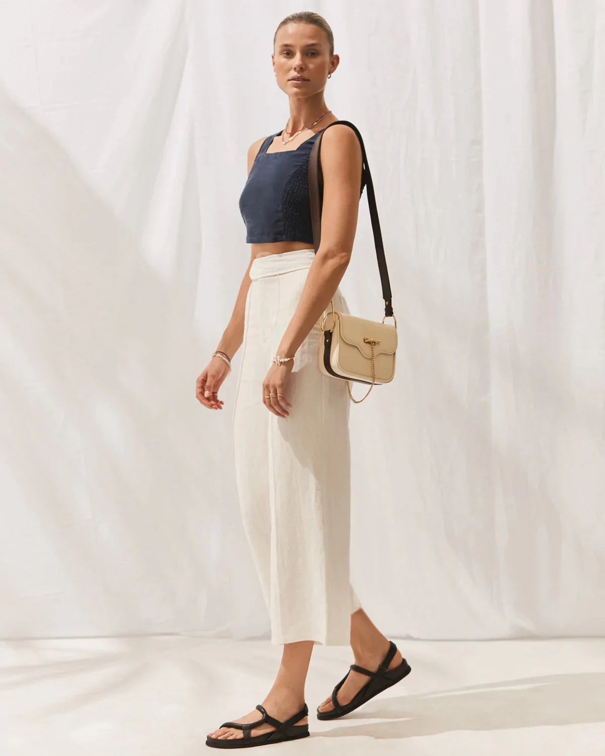 THE LIVIA TROUSERS - PARCHMENT - Leela Rose Boutique