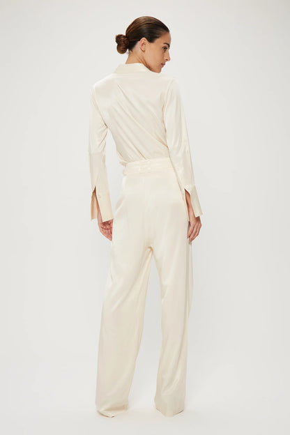 UNDER CURRENT TAILORED TROUSER - CREAM - Leela Rose Boutique