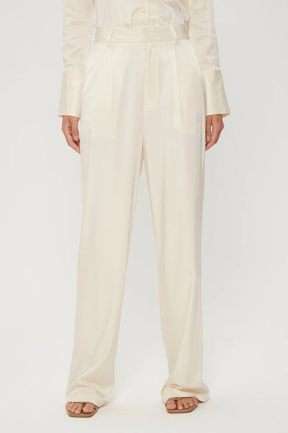 UNDER CURRENT TAILORED TROUSER - CREAM - Leela Rose Boutique