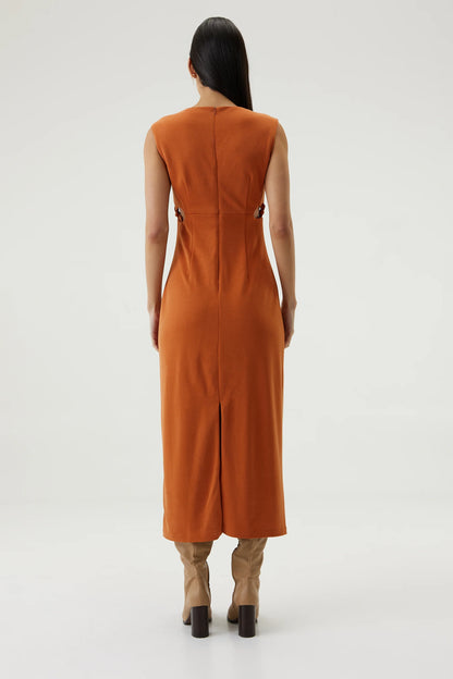 TIE DOWN TANK MAXI - BURNT ORANGE - Leela Rose Boutique