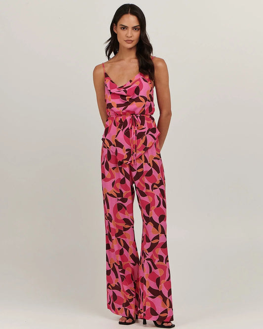 LOLA PANT - ABSTRACT SWIRL - Leela Rose Boutique