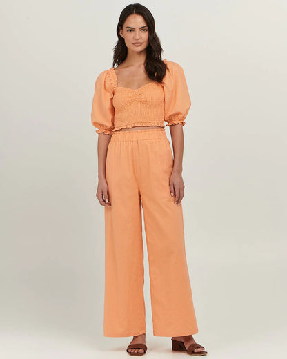 ANDREA PANT - APRICOT - Leela Rose Boutique