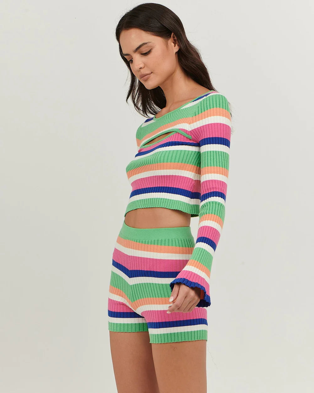 MARTINA TOP - MULTI STRIPE - Leela Rose Boutique