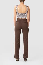 BETTER OFF WITHOUT PANT - CHOCOLATE - Leela Rose Boutique