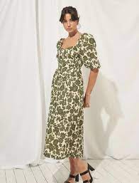 BOTANIC MIDI DRESS - BOTANIC FLORAL - Leela Rose Boutique