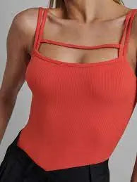 RIYA BODYSUIT - TANGERINE - Leela Rose Boutique