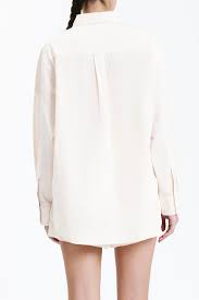 CRUZ POPLIN SHIRT - CLOUD - Leela Rose Boutique