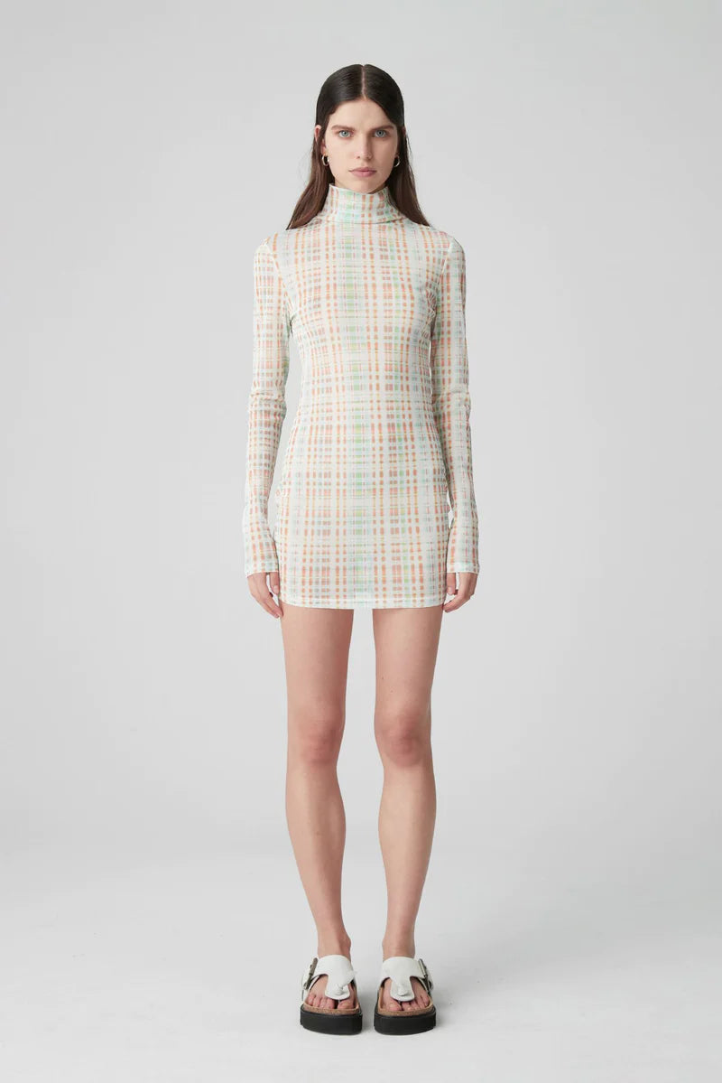 ATOIR X LARA 006 DRESS - GREEN CHECK - Leela Rose Boutique