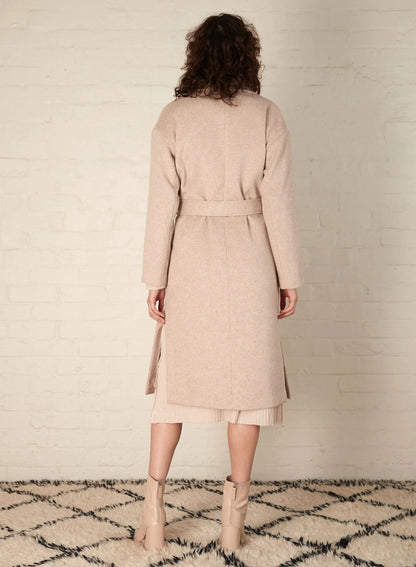 MAVERICK COAT - NATURAL - Leela Rose Boutique