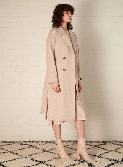 MAVERICK COAT - NATURAL - Leela Rose Boutique