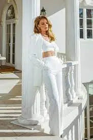 CARTIA PANT - WHITE BIANCA AND BRIDGETT