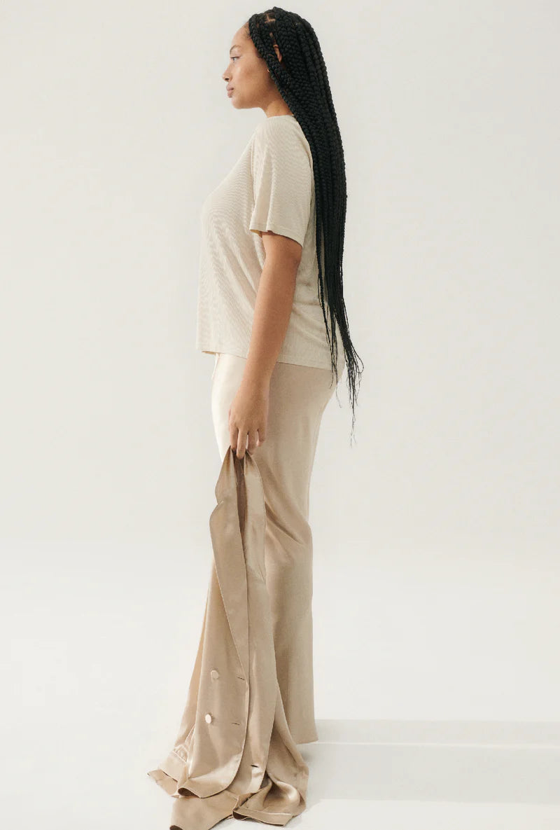 BIAS CUT PANTS - HAZELNUT - Leela Rose Boutique