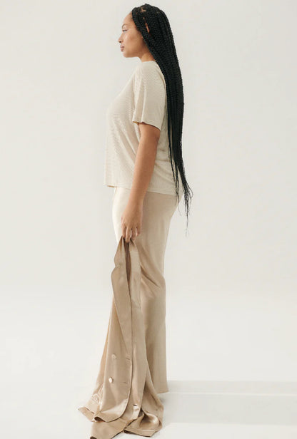 BIAS CUT PANTS - HAZELNUT - Leela Rose Boutique