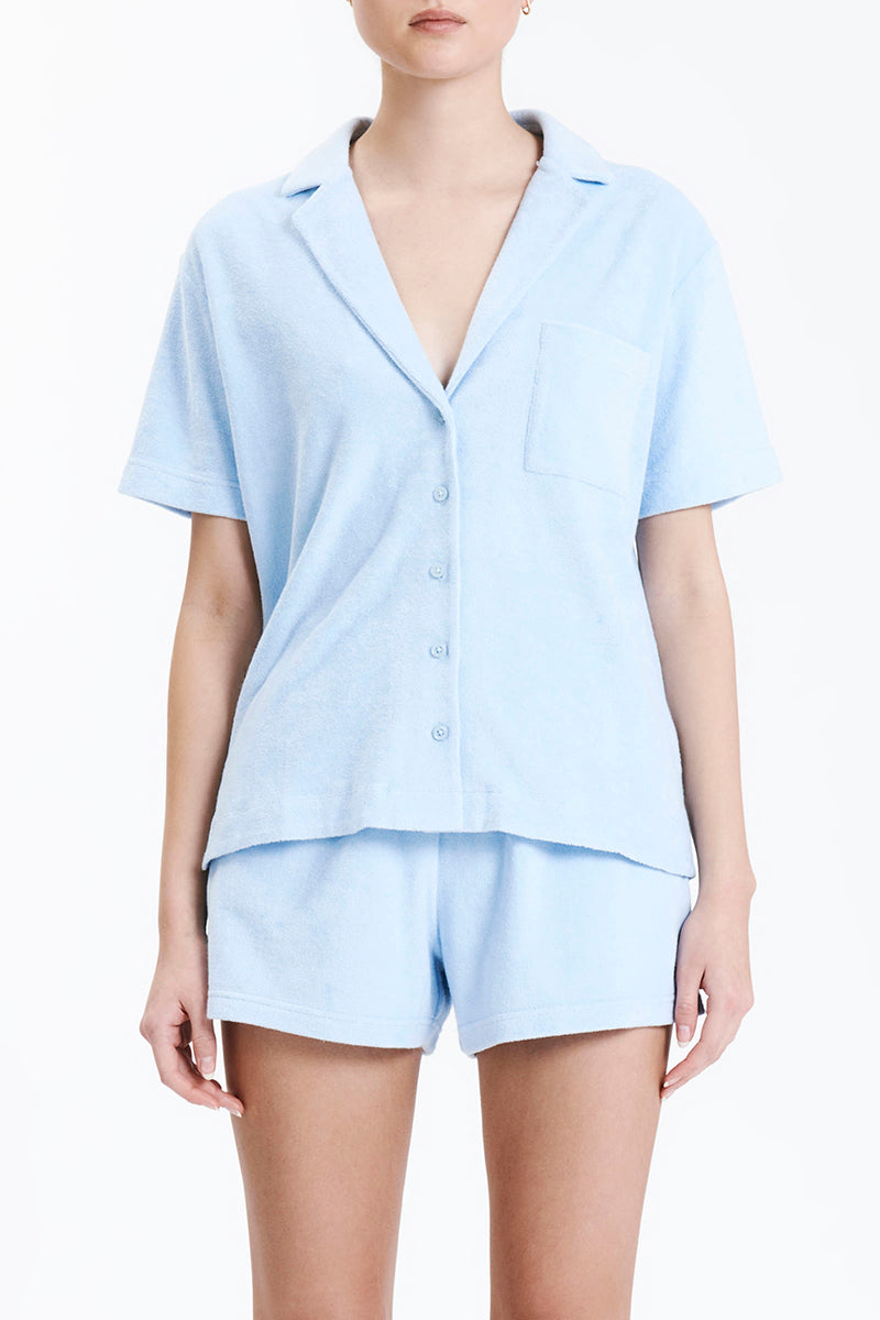 INKA TERRY SHIRT - SKY - Leela Rose Boutique