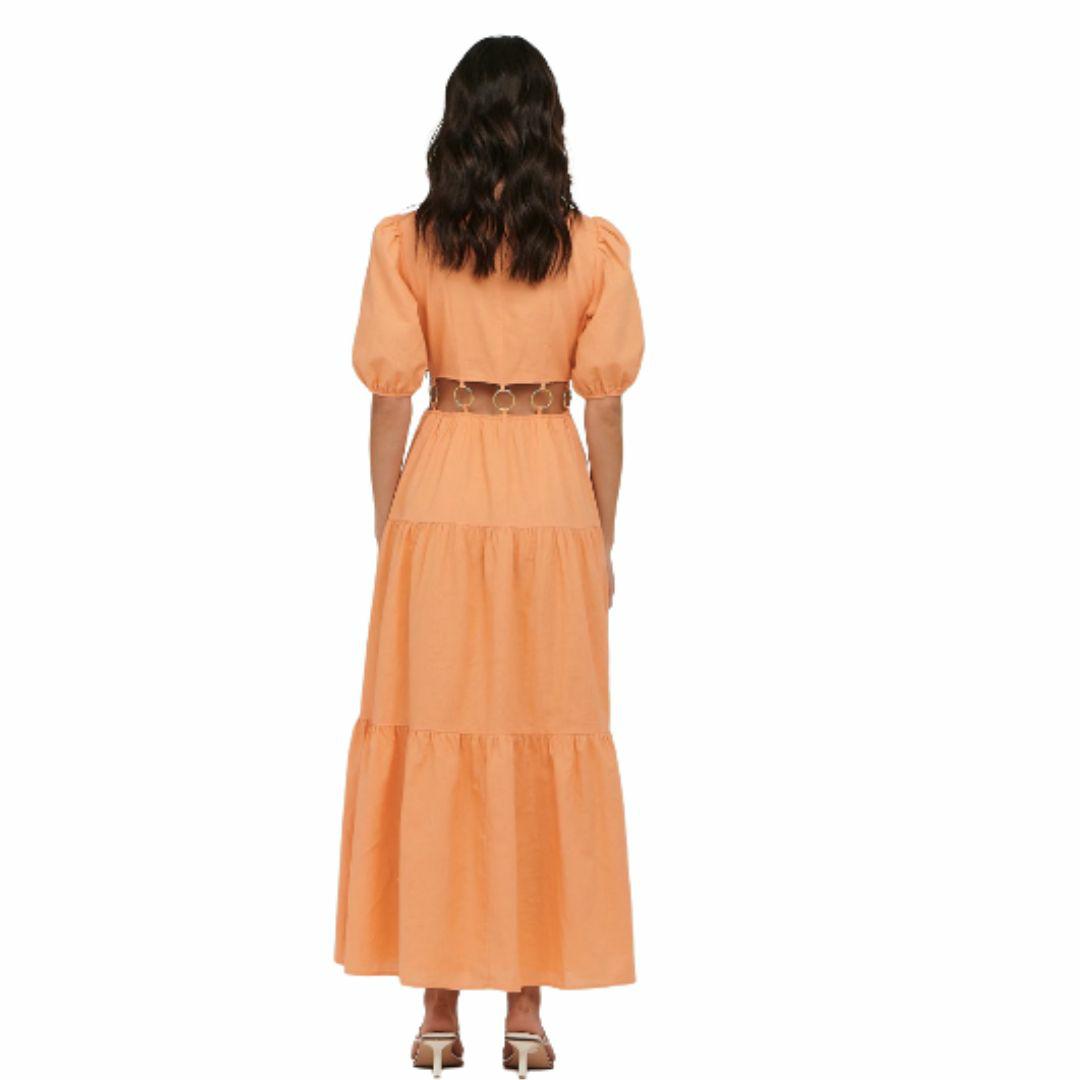 ANDREA MAXI DRESS - APRICOT - Leela Rose Boutique