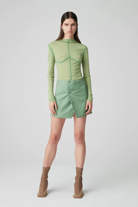 ATOIR X LARA 003 SKIRT - GRASS GREEN - Leela Rose Boutique